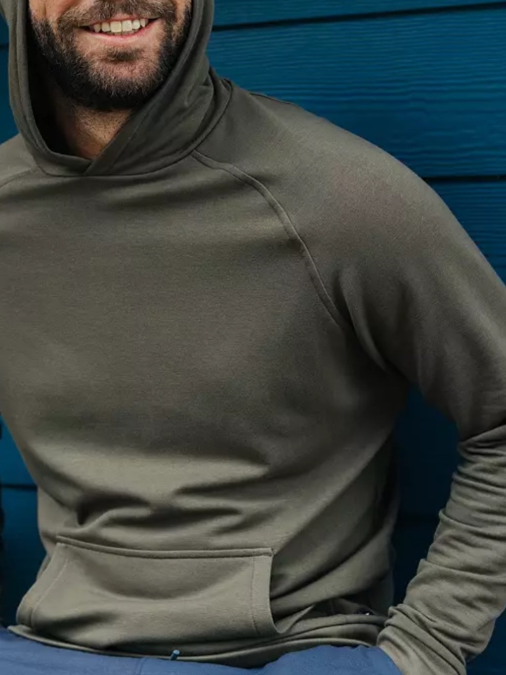 Free Fly Apparel Olive Green Lightweight Hooded Shirt Jacket
